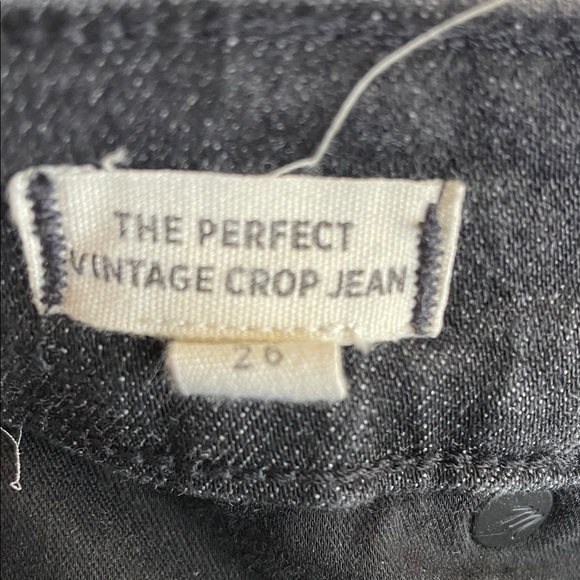 Madewell Women's The Perfect Vintage Crop Jeans, Size 26 Charcoal - Picture 7 of 7